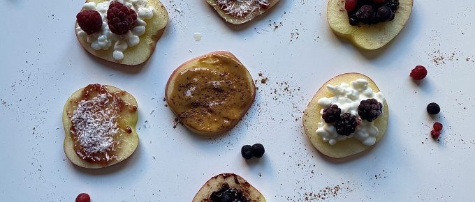 "Tostas" de manzana con Q