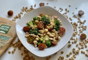 salteado de verduras y soja